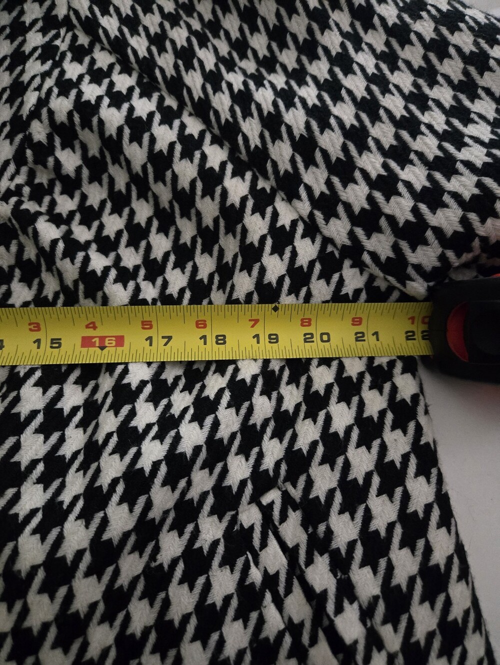 Mossimo Women's Black & White Houndstooth Peacoat-Style Blazer - Picture 5 of 9